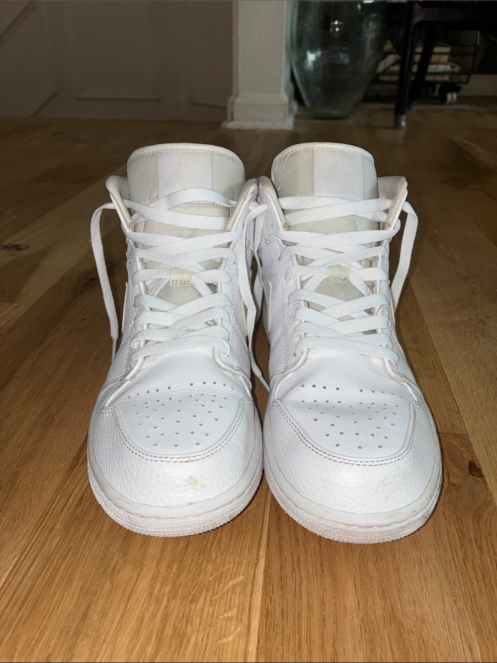 Nike White High-Top Leather Sneaker